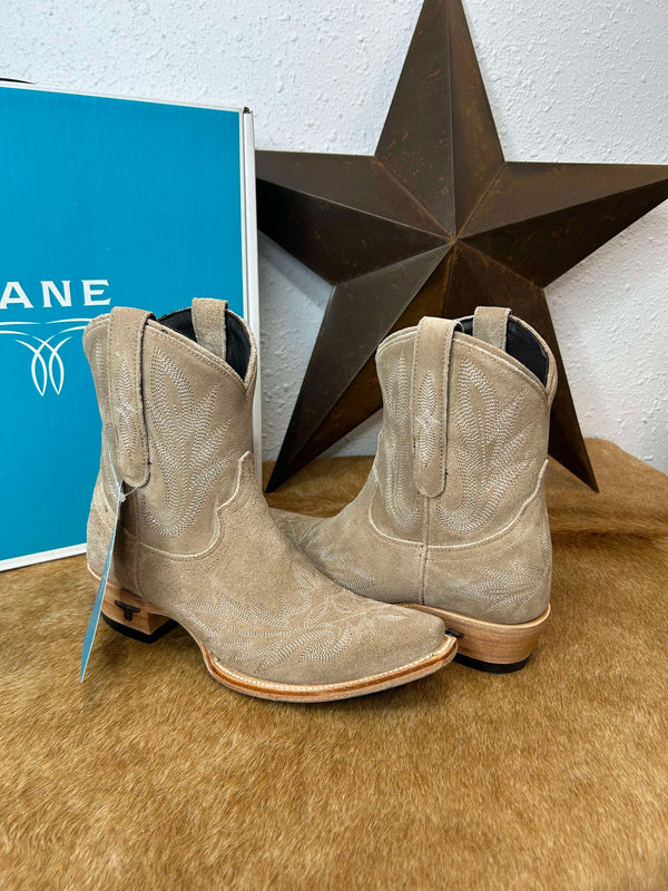 Women's Lane Lexington Bootie in Latte Suede-Women's Booties-Lane Boots-Lucky J Boots & More, Women's, Men's, & Kids Western Store Located in Carthage, MO