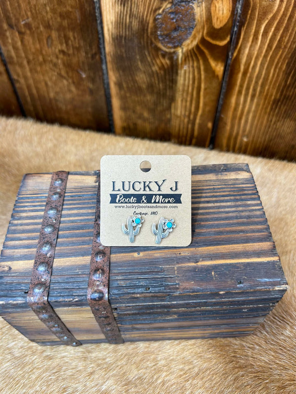 Junie Earrings-Earrings-LJ Turquoise-Lucky J Boots & More, Women's, Men's, & Kids Western Store Located in Carthage, MO