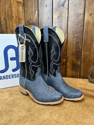 Men's Anderson Bean Blue Jean Washed Shoulder Cutter Toe Boot-Men's Boots-Anderson Bean-Lucky J Boots & More, Women's, Men's, & Kids Western Store Located in Carthage, MO