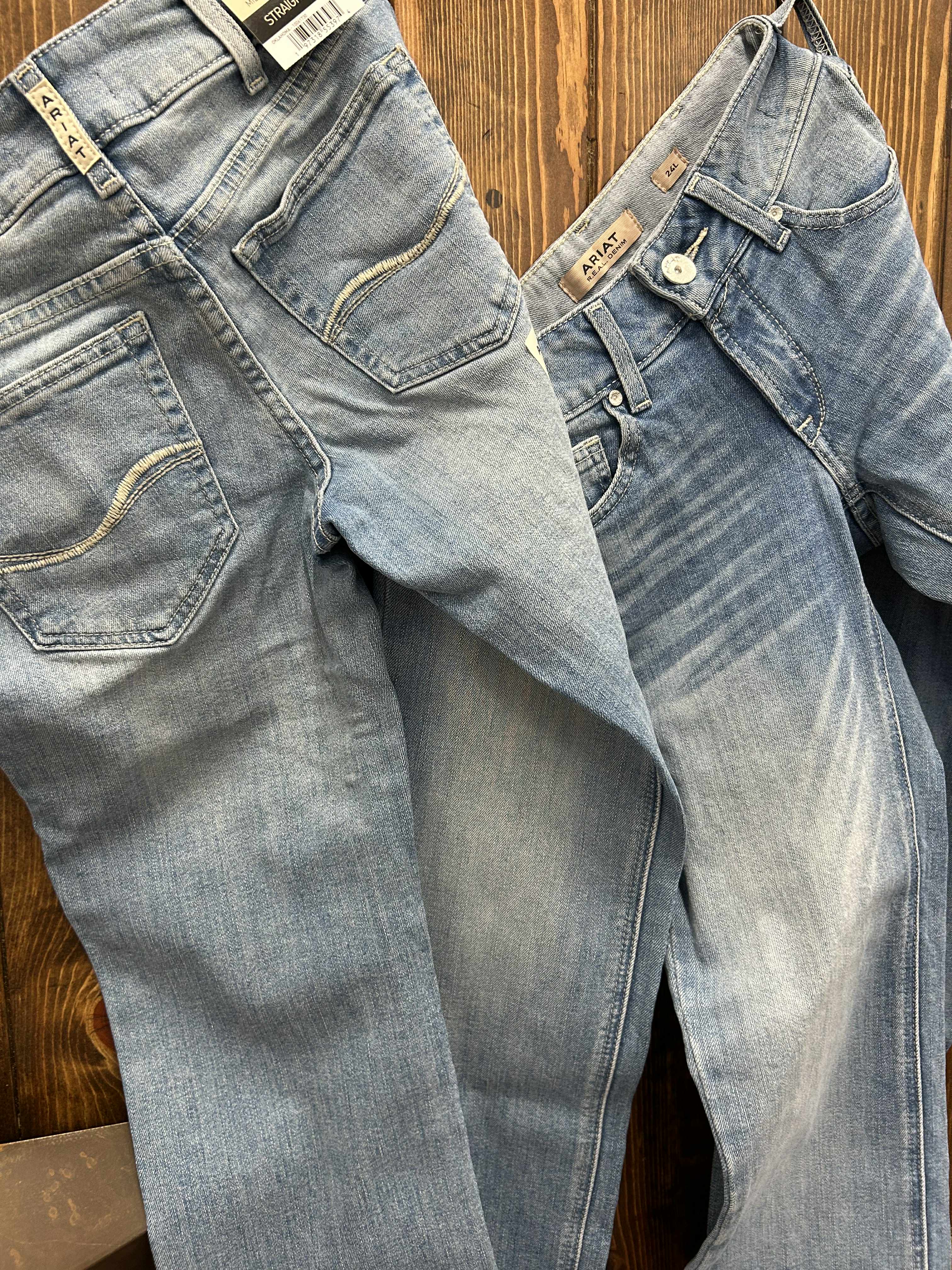 Women's Ariat Mid Rise Alessia Straight Leg Jean-Women's Denim-Ariat-Lucky J Boots & More, Women's, Men's, & Kids Western Store Located in Carthage, MO