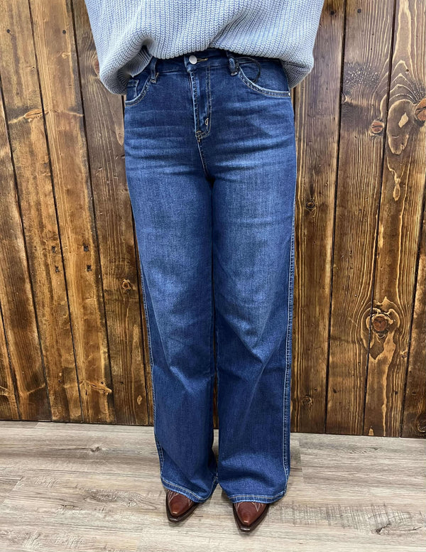 Mica Denim Nova Super High Rise Skater Jeans-Women's Denim-Mica Denim-Lucky J Boots & More, Women's, Men's, & Kids Western Store Located in Carthage, MO