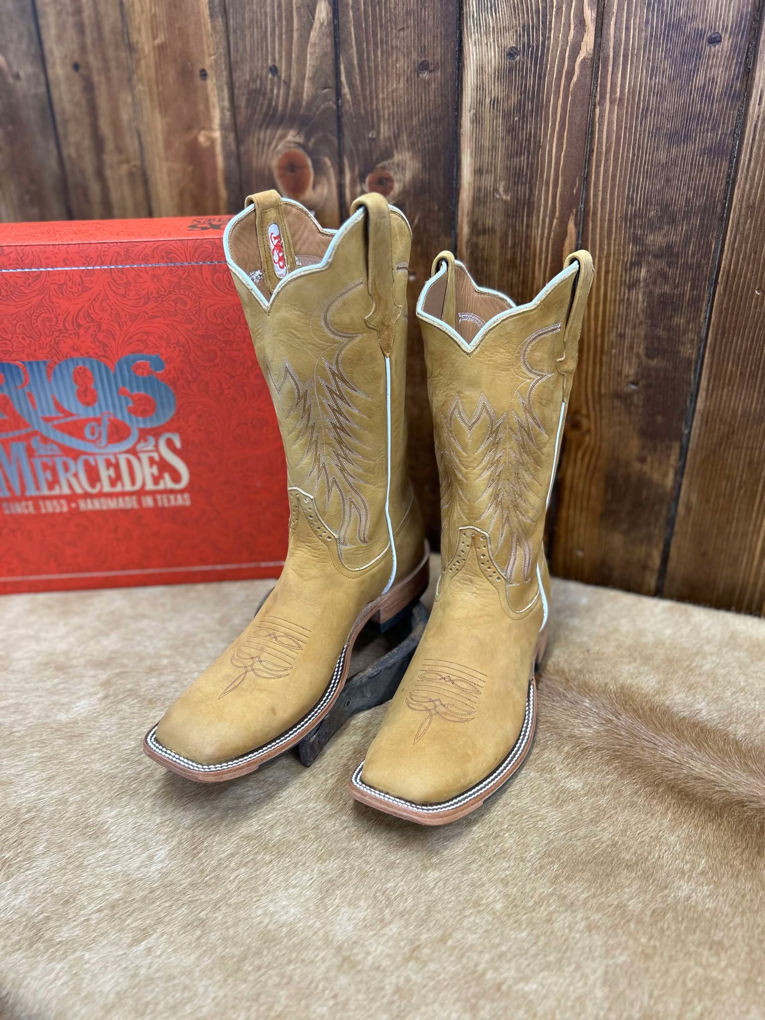 Men's Rios of Mercedes Rust Mesquite Crazyhorse Boots-Men's Boots-Rios of Mercedes-Lucky J Boots & More, Women's, Men's, & Kids Western Store Located in Carthage, MO