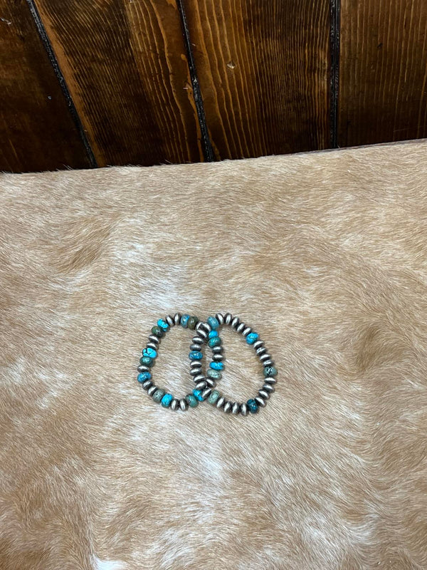 Aspen Bracelet-Bracelets-LJ Turquoise-Lucky J Boots & More, Women's, Men's, & Kids Western Store Located in Carthage, MO