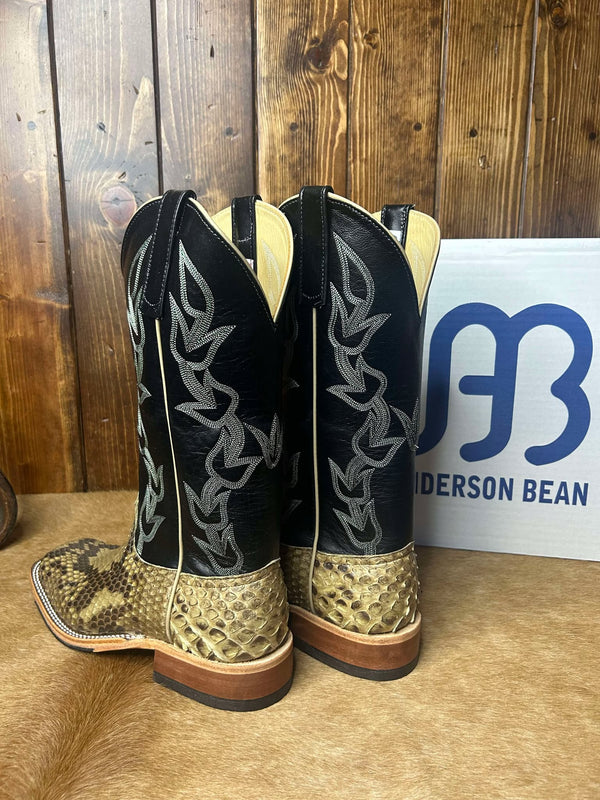 Men's Anderson Bean Natural Matte Giant Python Boot