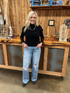 Flying Monkey Halsey High Rise Wide Leg Jeans-Women's Denim-Flying Monkey-Lucky J Boots & More, Women's, Men's, & Kids Western Store Located in Carthage, MO