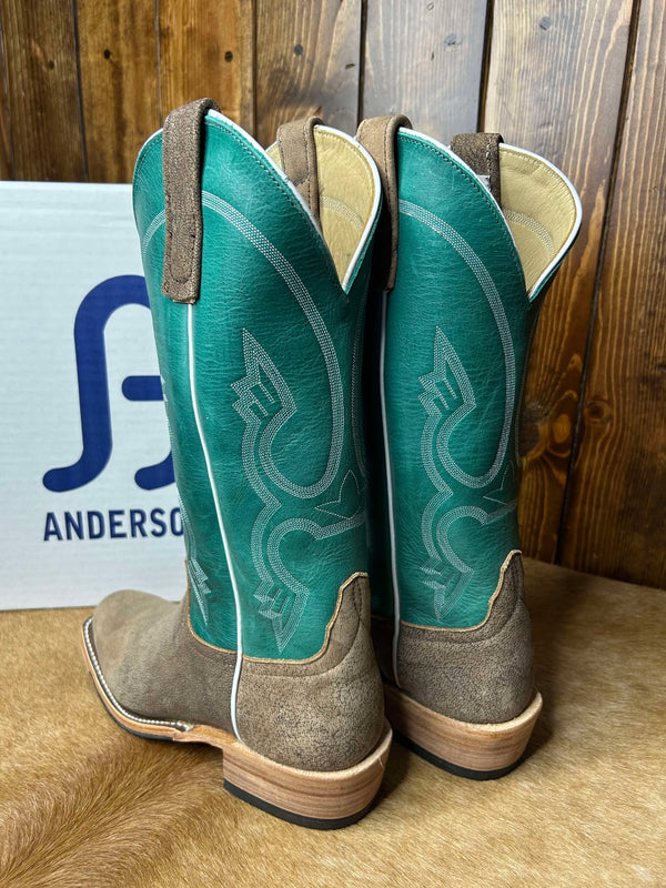 Women's Anderson Bean Eastwood Camel & Turquoise Avatar Boots-Women's Boots-Anderson Bean-Lucky J Boots & More, Women's, Men's, & Kids Western Store Located in Carthage, MO