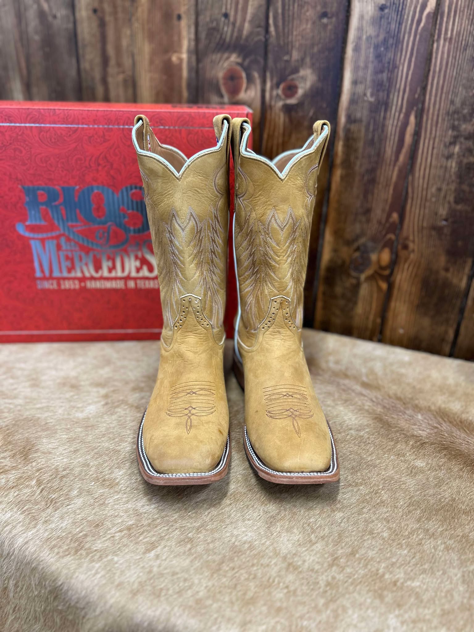 Men's Rios of Mercedes Rust Mesquite Crazyhorse Boots-Men's Boots-Rios of Mercedes-Lucky J Boots & More, Women's, Men's, & Kids Western Store Located in Carthage, MO