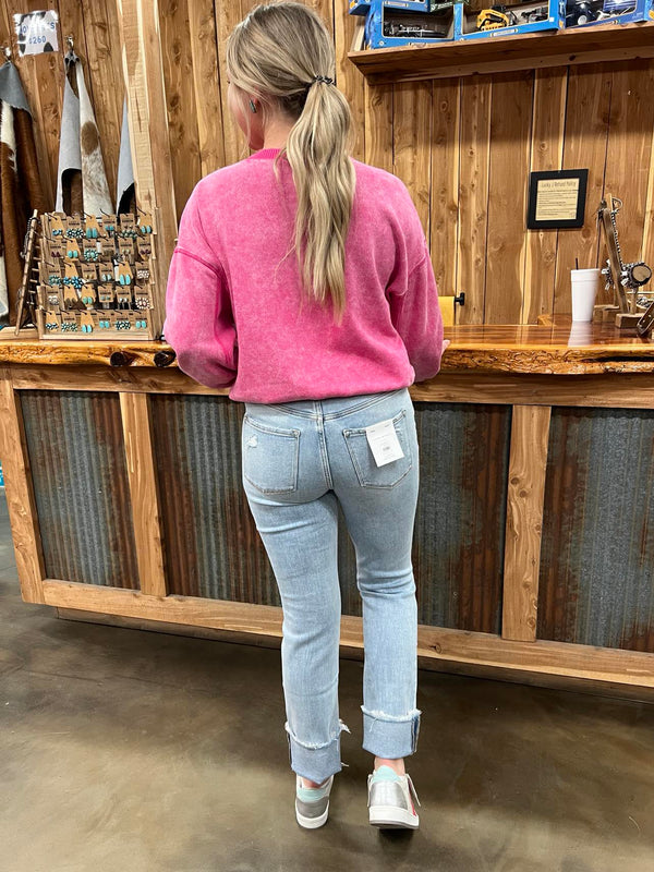 Flying Monkey Allison High Rise Straight Jeans-Women's Denim-Flying Monkey-Lucky J Boots & More, Women's, Men's, & Kids Western Store Located in Carthage, MO