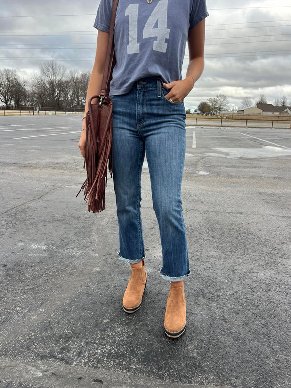 Kimes Monica Cropped Jeans-Women's Denim-Kimes Ranch-Lucky J Boots & More, Women's, Men's, & Kids Western Store Located in Carthage, MO