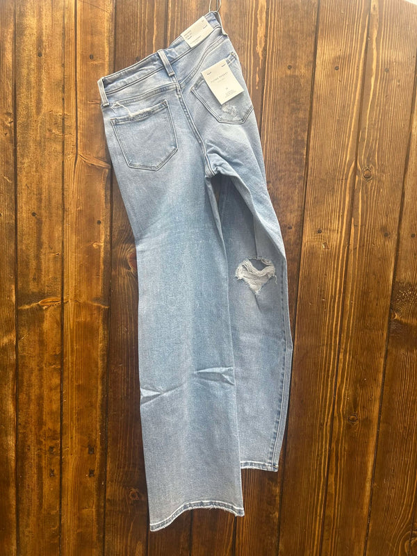 Flying Monkey Halsey High Rise Wide Leg Jeans-Women's Denim-Flying Monkey-Lucky J Boots & More, Women's, Men's, & Kids Western Store Located in Carthage, MO