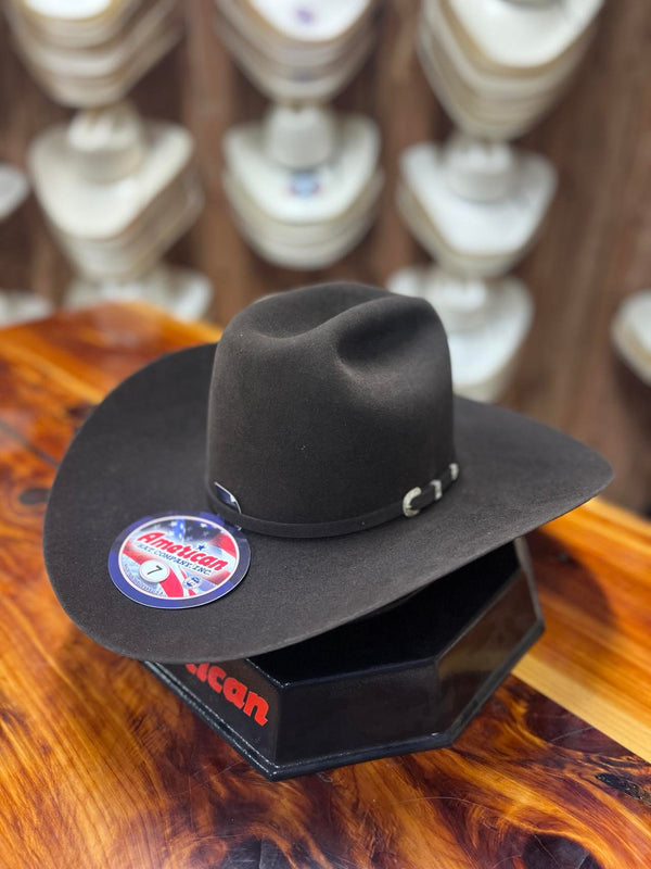 American 40x Chocolate Felt Hat 4.5 Brim 6-117-Felt Cowboy Hats-American Hat Co.-Lucky J Boots & More, Women's, Men's, & Kids Western Store Located in Carthage, MO