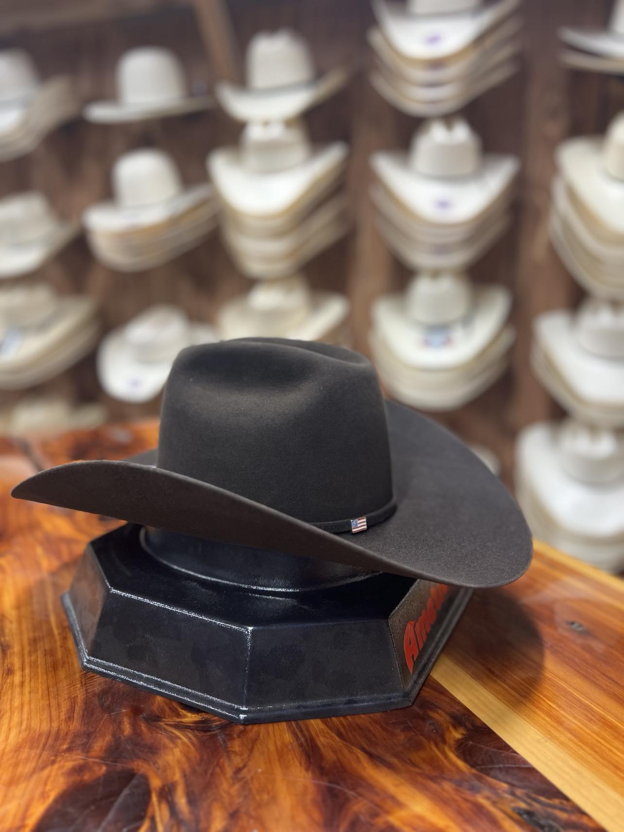 American 10x Chocolate Felt Hat 4.5 Brim 6-117-Cowboy Hats-American Hat Co.-Lucky J Boots & More, Women's, Men's, & Kids Western Store Located in Carthage, MO