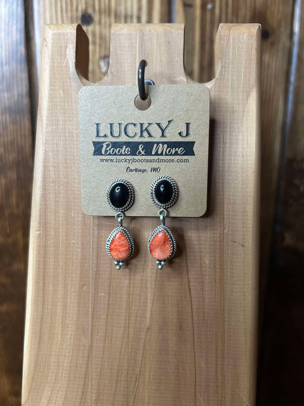 Lilah Earrings-Earrings-LJ Turquoise-Lucky J Boots & More, Women's, Men's, & Kids Western Store Located in Carthage, MO