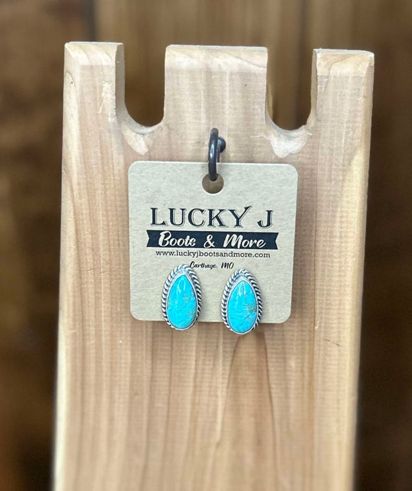 Haven Earrings-Earrings-LJ Turquoise-Lucky J Boots & More, Women's, Men's, & Kids Western Store Located in Carthage, MO