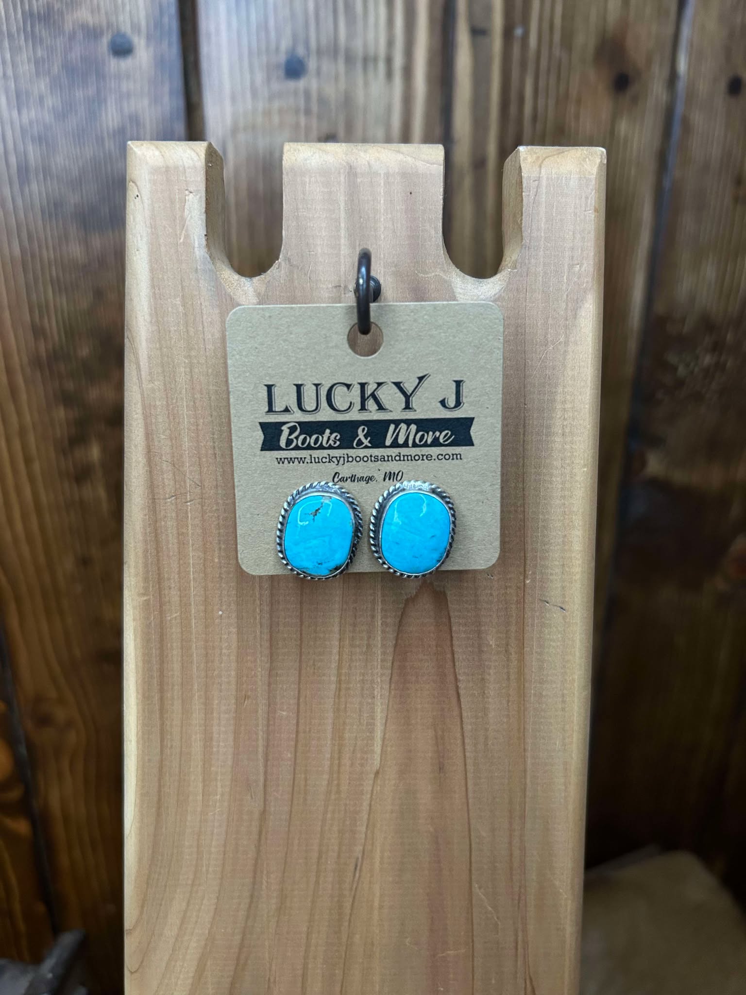 Zara Earrings-Earrings-LJ Turquoise-Lucky J Boots & More, Women's, Men's, & Kids Western Store Located in Carthage, MO