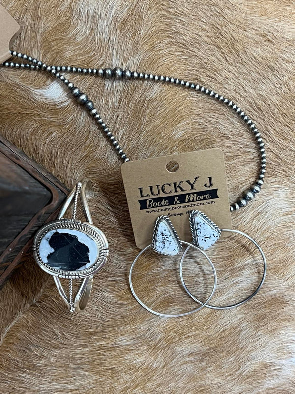 Jenny Earrings-Earrings-LJ Turquoise-Lucky J Boots & More, Women's, Men's, & Kids Western Store Located in Carthage, MO