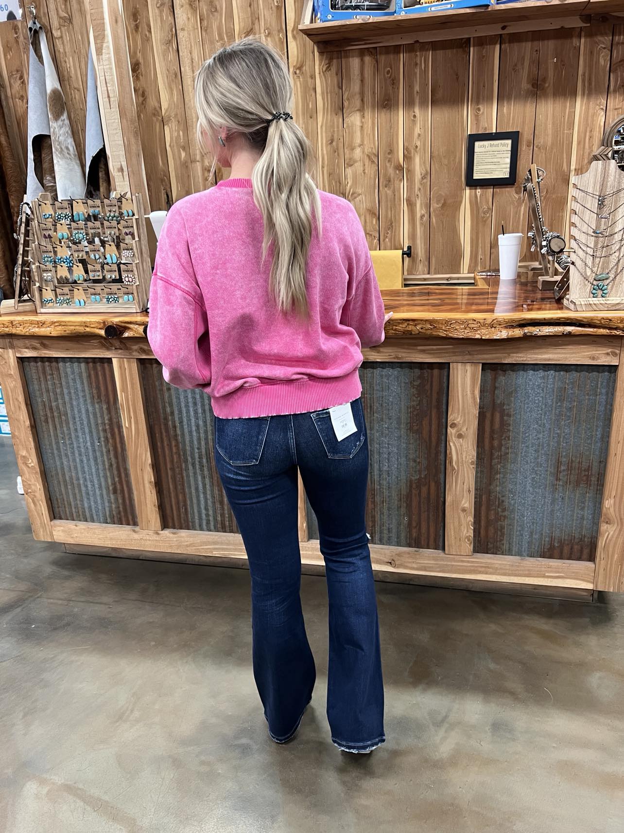 Flying Monkey Christa High Rise Flare Jeans-Women's Denim-Flying Monkey-Lucky J Boots & More, Women's, Men's, & Kids Western Store Located in Carthage, MO