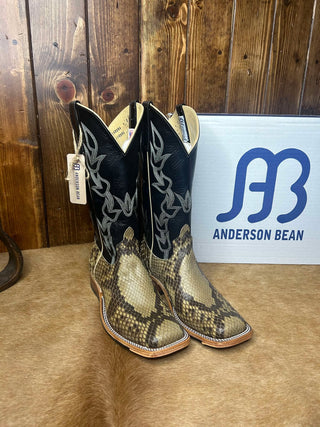 Men's Anderson Bean Natural Matte Giant Python Boot-Men's Boots-Anderson Bean-Lucky J Boots & More, Women's, Men's, & Kids Western Store Located in Carthage, MO