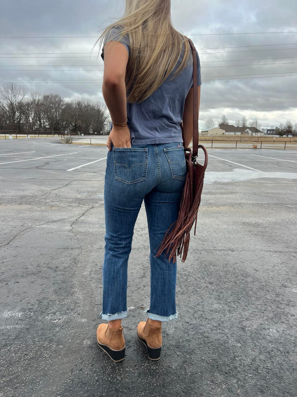 Kimes Monica Cropped Jeans-Women's Denim-Kimes Ranch-Lucky J Boots & More, Women's, Men's, & Kids Western Store Located in Carthage, MO