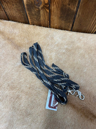 5/8 Waxed Nylon Roping Reins RR58WN-Roping Reins-Equibrand-Lucky J Boots & More, Women's, Men's, & Kids Western Store Located in Carthage, MO