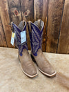 Men's Ariat Futurity Showman Foothill Brown Roughout & Violet Boots-Men's Boots-Ariat-Lucky J Boots & More, Women's, Men's, & Kids Western Store Located in Carthage, MO