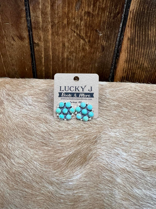 Camden Earrings-Earrings-LJ Turquoise-Lucky J Boots & More, Women's, Men's, & Kids Western Store Located in Carthage, MO