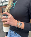 Ollie Navajo Pearl Bracelet-Bracelets-LJ Turquoise-Lucky J Boots & More, Women's, Men's, & Kids Western Store Located in Carthage, MO