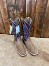 Men's Ariat Futurity Showman Foothill Brown Roughout & Violet Boots-Men's Boots-Ariat-Lucky J Boots & More, Women's, Men's, & Kids Western Store Located in Carthage, MO