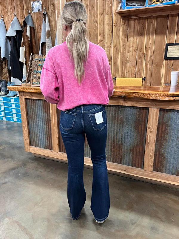 Flying Monkey Christa High Rise Flare Jeans-Women's Denim-Flying Monkey-Lucky J Boots & More, Women's, Men's, & Kids Western Store Located in Carthage, MO