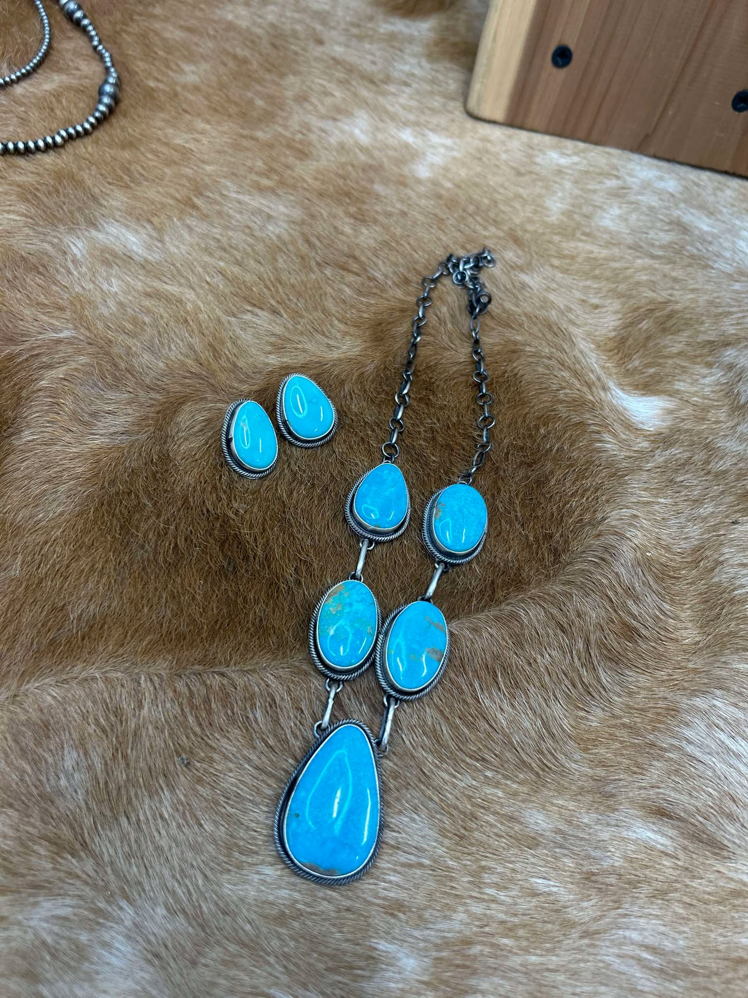 The Shiloh Necklace Set-Necklaces-LJ Turquoise-Lucky J Boots & More, Women's, Men's, & Kids Western Store Located in Carthage, MO