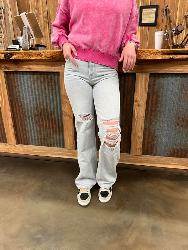 Vervet Leslie Super High Rise 90's Vintage Flare Jeans-Women's Denim-Flying Monkey-Lucky J Boots & More, Women's, Men's, & Kids Western Store Located in Carthage, MO