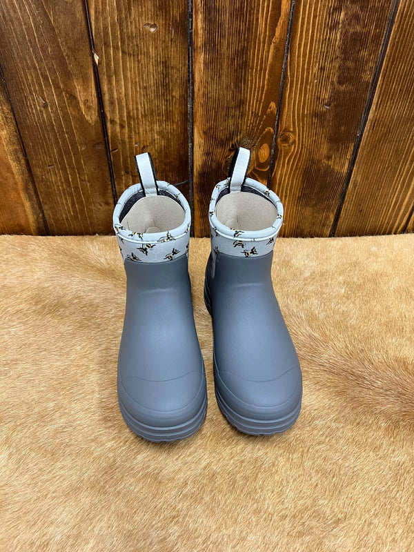 Women's Ariat Kelmarsh Shortie Rubber Boot in Bee Print-Women's Boots-Ariat-Lucky J Boots & More, Women's, Men's, & Kids Western Store Located in Carthage, MO