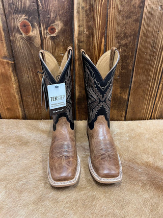 Men's Ariat Baxter Dark Tan Boot-Men's Boots-Ariat-Lucky J Boots & More, Women's, Men's, & Kids Western Store Located in Carthage, MO