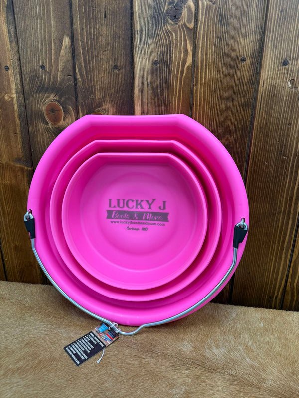 Boss Equine Collapsible Buckets-BUCKET-Boss Equine Products-Lucky J Boots & More, Women's, Men's, & Kids Western Store Located in Carthage, MO