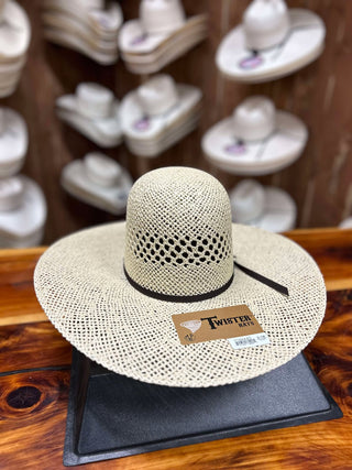 Twister Jute Straw Hat 5" Brim T71428-Straw Cowboy Hats-M & F Western Products-Lucky J Boots & More, Women's, Men's, & Kids Western Store Located in Carthage, MO
