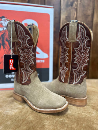 Men's Hyer Holton Sand Roughout Boot-Men's Boots-HYER Boots-Lucky J Boots & More, Women's, Men's, & Kids Western Store Located in Carthage, MO