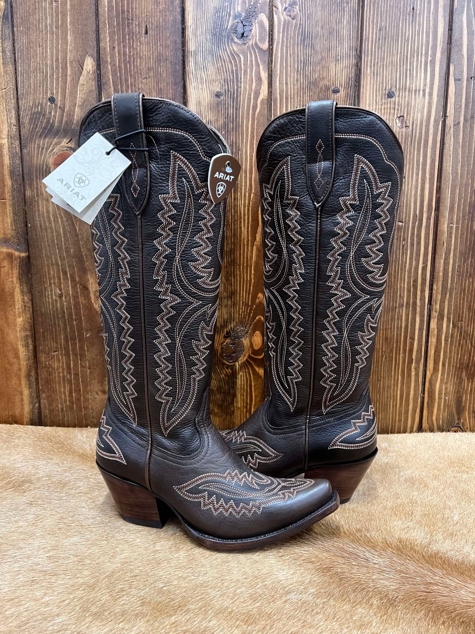 Women's Ariat Rich Chocolate Casanova Boots-Women's Boots-Ariat-Lucky J Boots & More, Women's, Men's, & Kids Western Store Located in Carthage, MO