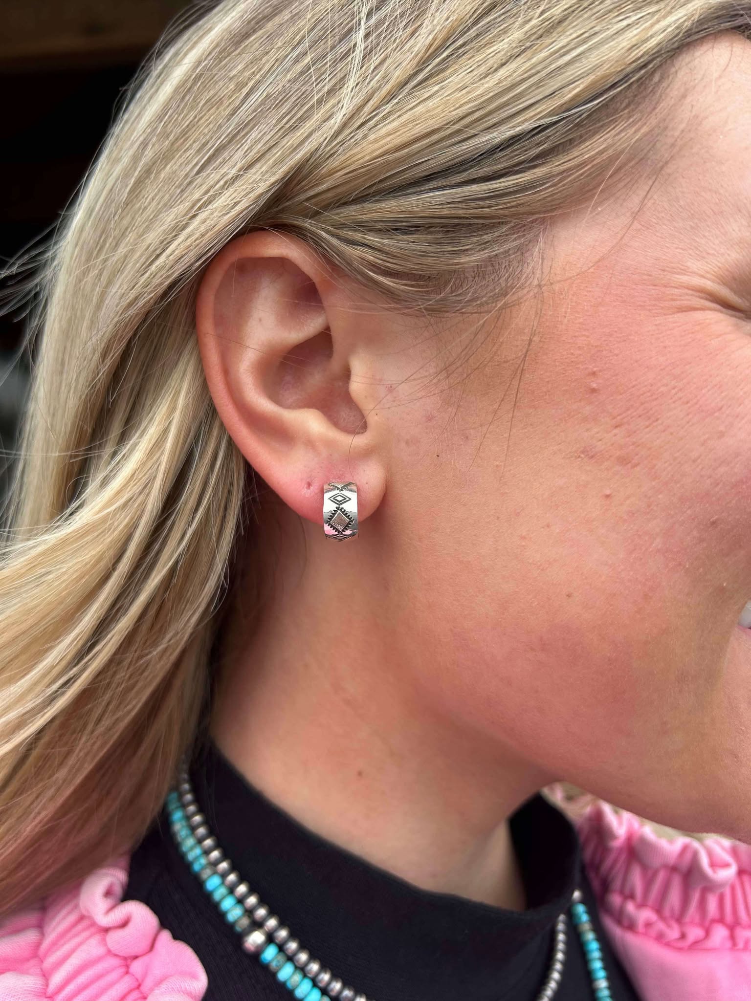 Pason Earrings-Earrings-LJ Turquoise-Lucky J Boots & More, Women's, Men's, & Kids Western Store Located in Carthage, MO