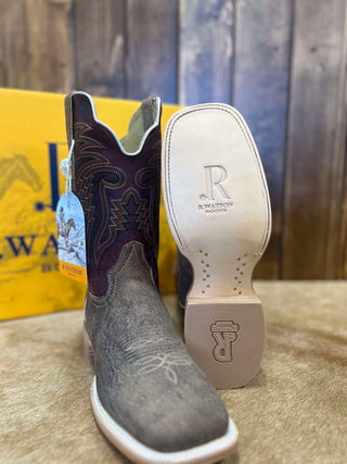 Men's R. Watson Tan Nubuck Camel Boot-Men's Boots-R. Watson-Lucky J Boots & More, Women's, Men's, & Kids Western Store Located in Carthage, MO