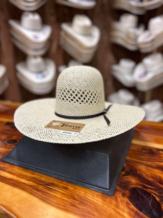 Twister Jute Straw Hat 5" Brim T71428-Straw Cowboy Hats-M & F Western Products-Lucky J Boots & More, Women's, Men's, & Kids Western Store Located in Carthage, MO