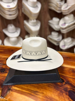 Rodeo King Quenten High Point Straw Hat 4.5" Flat Brim-Straw Cowboy Hats-Rodeo King-Lucky J Boots & More, Women's, Men's, & Kids Western Store Located in Carthage, MO