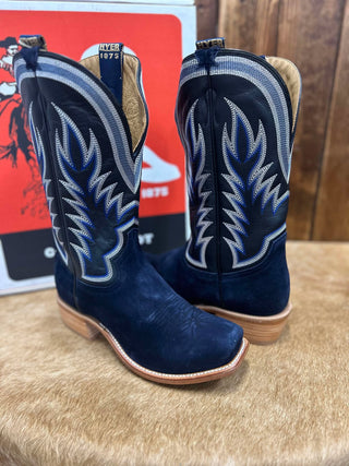 Men's Hyer Culver Dark Navy Roughout Boot-Men's Boots-HYER Boots-Lucky J Boots & More, Women's, Men's, & Kids Western Store Located in Carthage, MO