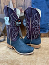 Men's Horse Power Grey Carpincho & Wine Texas Boots-Men's Boots-Horse Power-Lucky J Boots & More, Women's, Men's, & Kids Western Store Located in Carthage, MO