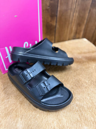 Corkys Cabana Sandal in Black *FINAL SALE*-Sandals-Corkys Footwear-Lucky J Boots & More, Women's, Men's, & Kids Western Store Located in Carthage, MO