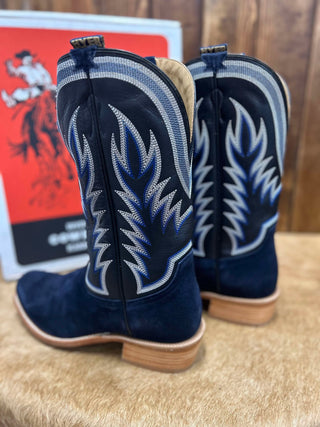 Men's Hyer Culver Dark Navy Roughout Boot-Men's Boots-HYER Boots-Lucky J Boots & More, Women's, Men's, & Kids Western Store Located in Carthage, MO