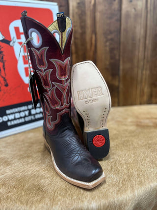 Women's Hyer Tipton Brown Goat Boot-Women's Boots-HYER Boots-Lucky J Boots & More, Women's, Men's, & Kids Western Store Located in Carthage, MO