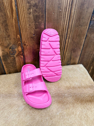 Corkys Cabana Sandal in Neon Pink *FINAL SALE*-Sandals-Corkys Footwear-Lucky J Boots & More, Women's, Men's, & Kids Western Store Located in Carthage, MO