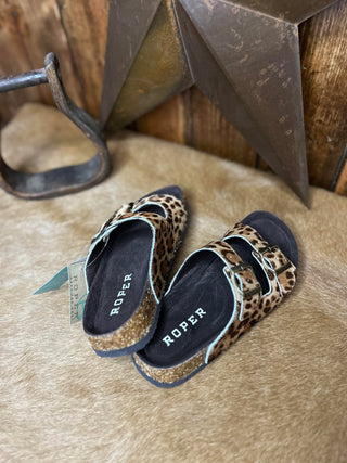 Women's Roper Leopard Delilah Sandals *FINAL SALE*-Sandals-Roper-Lucky J Boots & More, Women's, Men's, & Kids Western Store Located in Carthage, MO