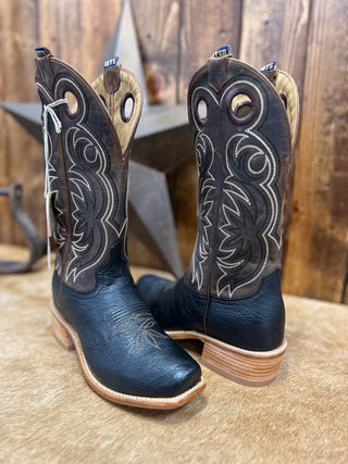 Men's Hyer Riley Black Shrunken Calf Boots-Men's Boots-HYER Boots-Lucky J Boots & More, Women's, Men's, & Kids Western Store Located in Carthage, MO