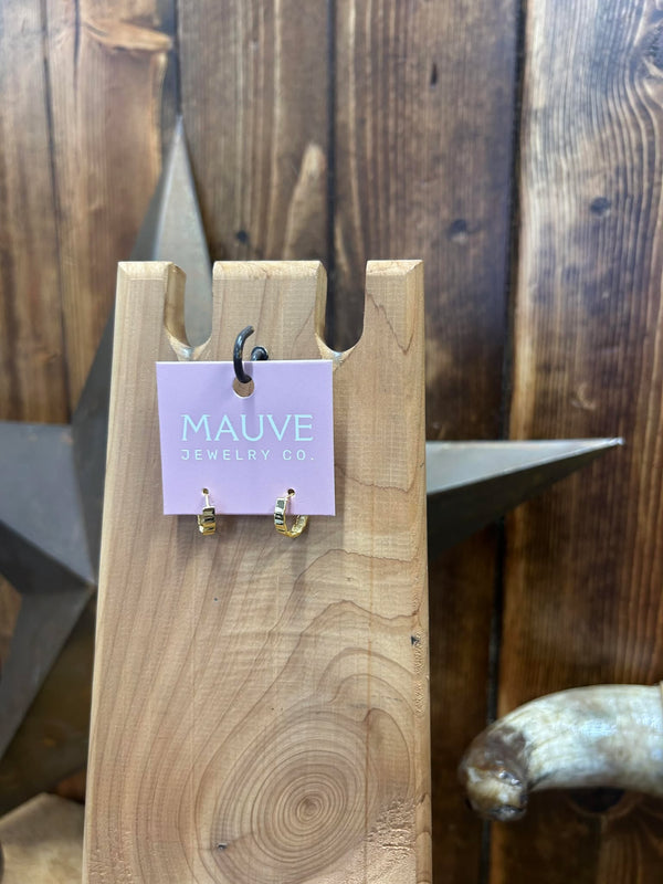 Tate Hoop Earrings-Earrings-Mauve Jewelry Co.-Lucky J Boots & More, Women's, Men's, & Kids Western Store Located in Carthage, MO